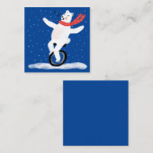 Zingende Poolbeer Kerstkaart Personaliseer het! Notitiekaartje (Voorkant / Achterkant)