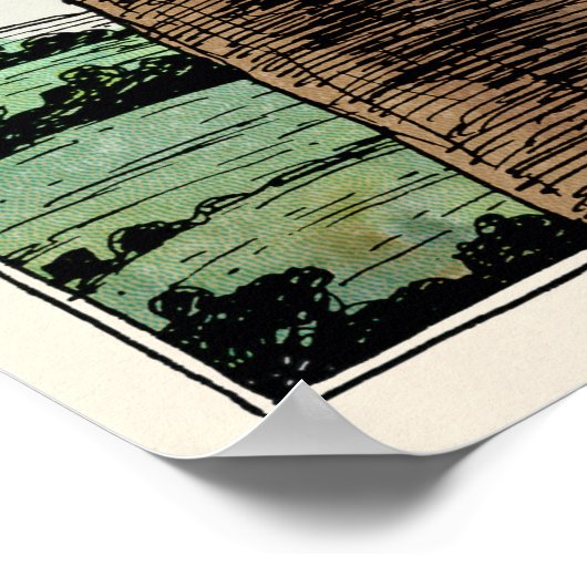 Zingende Poster vogels (Hoek)