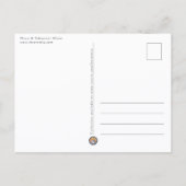Zingende Roodborst Foto Briefkaart (Achterkant)