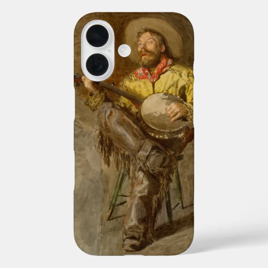 Zingende Spaanse Cowboy met banjo spelend trailson Case-Mate iPhone Case (Achterkant)