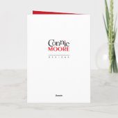 Zingende Stem Muzieknoten Lege Kaart (Achterkant)