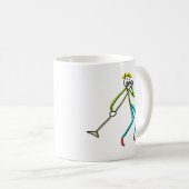 Zingende Stickman Koffiemok (Voorkant rechts)
