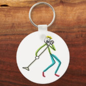 Zingende Stickman Sleutelhanger (Achterkant)