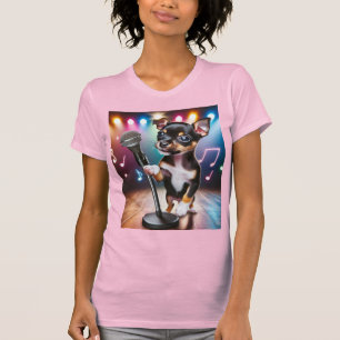 Zingende Toy Rat Terrier T-shirt