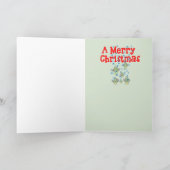 Zingende vis feestdagen kaart (Binnen)