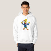 Zingende Vogel Mannen Hoodie (Voorkant volledig)
