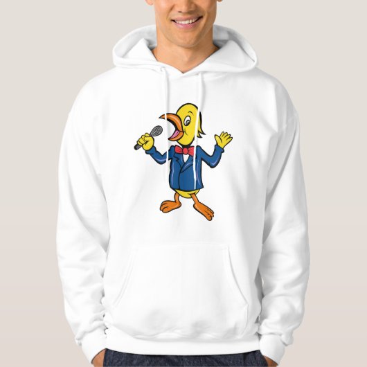 Zingende Vogel Mannen Hoodie (Voorkant)
