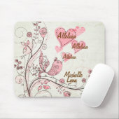 Zingende vogel Mousepad aanpassen Muismat (Met muis)