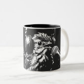 Zingende Vogel Tweekleurige Koffiemok (Voorkant rechts)