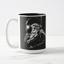 Zingende Vogel Tweekleurige Koffiemok