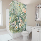 Zingende vogels douchegordijn (In situ)