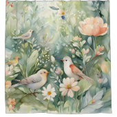 Zingende vogels douchegordijn (Voorkant)