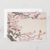 Zingende vogels in het voorjaar briefkaart (Voorkant / Achterkant)