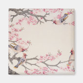 Zingende vogels in het voorjaar magneet (Voorkant)