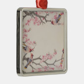 Zingende vogels in het voorjaar metalen ornament (Rechts)