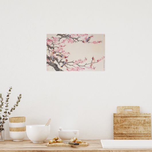 Zingende vogels in het voorjaar poster (Keuken)