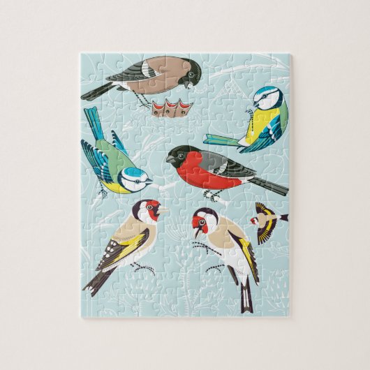 Zingende vogels Puzzle Legpuzzel (Verticaal)