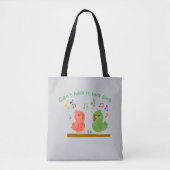 Zingende vogels tote bag (Voorkant)