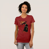 zingende vrouw t-shirt (Voorkant volledig)