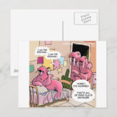 Zingende Walrus Bezorgde Ouders Grappig Briefkaart (Voorkant / Achterkant)