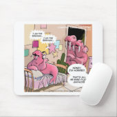 Zingende Walrus Bezorgde Ouders Grappig Muismat (Met muis)