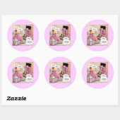 Zingende Walrus Bezorgde Ouders Grappig Ronde Sticker (Vel)