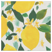ZINGER Lemon Citrus Pattern Stof (Close Up)