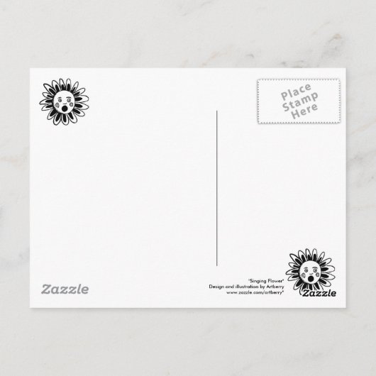 Zingerventiel Briefkaart (Achterkant)