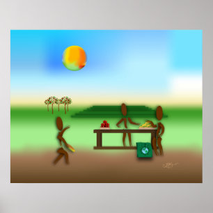 Zinglees ~ Boerenmarkt Poster