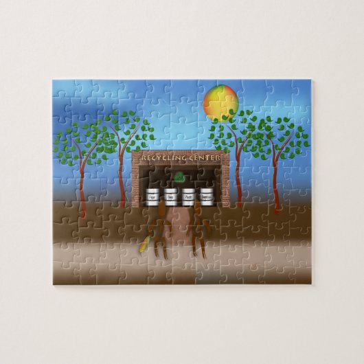 Zingmoer ~ Recycling Legpuzzel (Horizontaal)