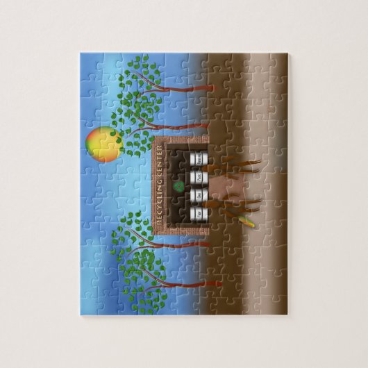 Zingmoer ~ Recycling Legpuzzel (Verticaal)