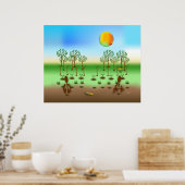 Zingmoer ~ Trees Poster (Keuken)