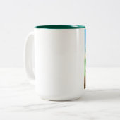 Zingmoer ~ Trees Tweekleurige Koffiemok (Voorkant links)
