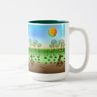 Zingmoer ~ Trees Tweekleurige Koffiemok