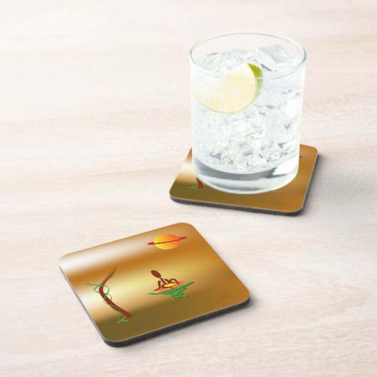 Zingmoer ~ Wachten Onderzetter (Rechterzijde)