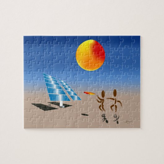 Zingmoer ~ Zonne-energie Legpuzzel (Horizontaal)