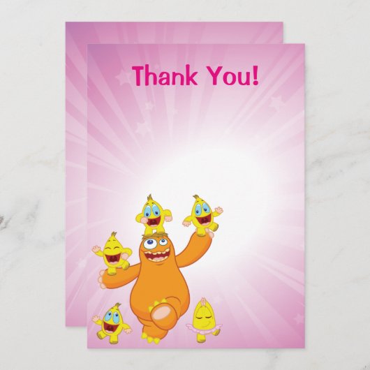 Zingoz en Zangoz Fun Bedankkaart (Voorkant / Achterkant)