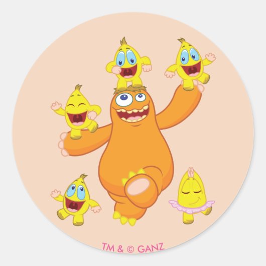 Zingoz en Zangoz Fun Ronde Sticker (Voorkant)