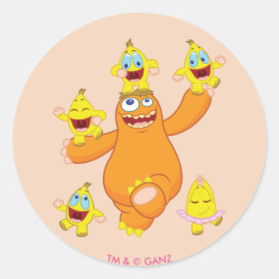 Zingoz en Zangoz Fun Ronde Sticker