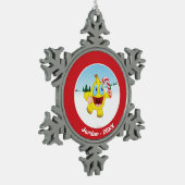 Zingoz Tin Sneeuwvlok Ornament (Links)