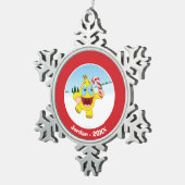 Zingoz Tin Sneeuwvlok Ornament (Rechts)