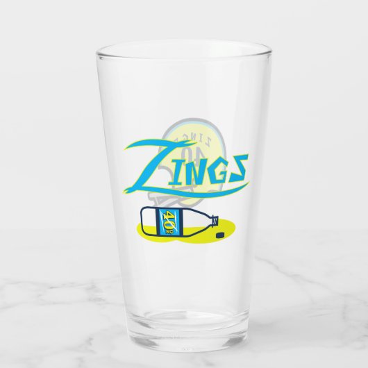 Zings met helm FF-pluis Glas (Achterkant)