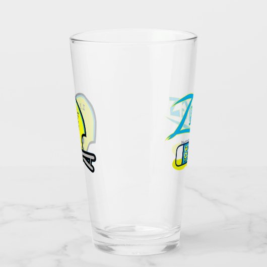 Zings met helm FF-pluis Glas (Links)