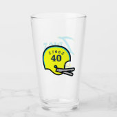 Zings met helm FF-pluis Glas (Voorkant)