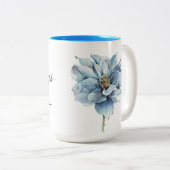 Zingt mijn ziel met bloemen tweekleurige koffiemok (Voorkant rechts)