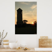 Zingtoren Zonsondergang Print (Keuken)