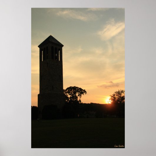 Zingtoren Zonsondergang Print (Voorkant)