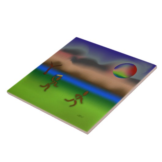 Zingwijnmoer ~ April Tegeltje (Zijkant)