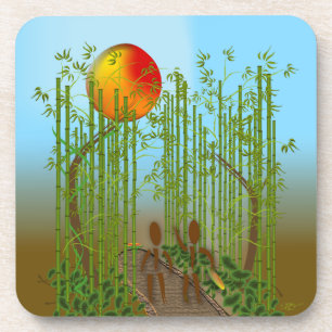 Zingwijnmoer ~ Bamboo Onderzetter