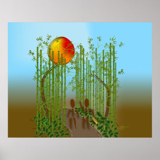 Zingwijnmoer ~ Bamboo Poster (Voorkant)